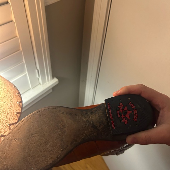 Los Altos eel skin cowboy boots - Picture 6 of 6